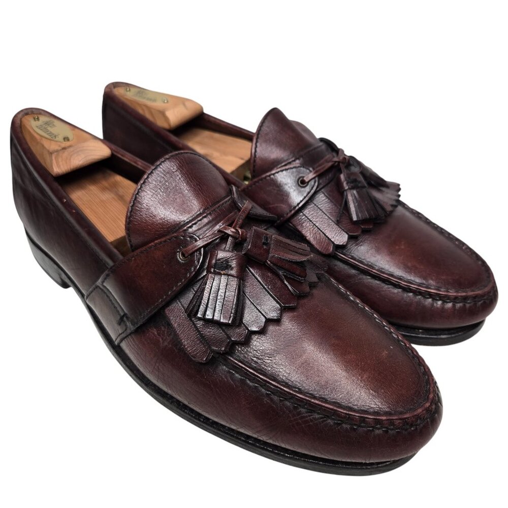Allen Edmonds Townsend Kiltie & Tassell Dark Brown Slip On Men's w Shoe Trees 11